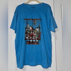Blue Gamer Graphic Men's‎ T-Shirt Large